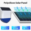 Sirena solare Wi-Fi per esterno senza fili con pannello fotovoltaico - ACW-06W
