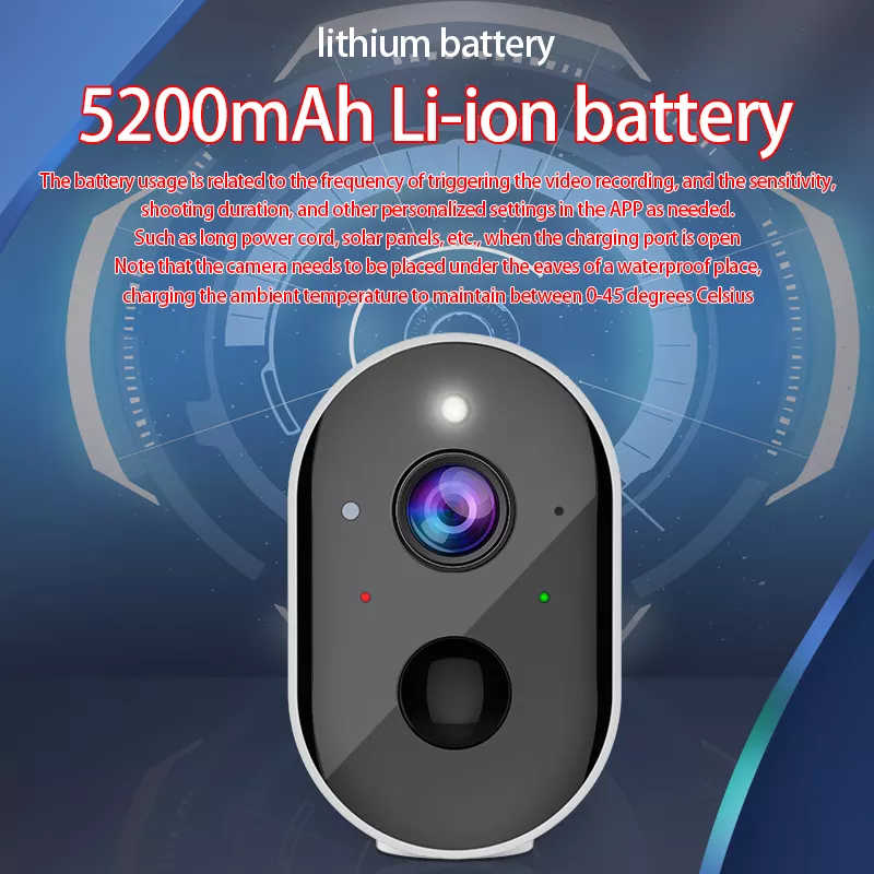 Batteria Litio 5200mAh Telecamera ACW Telecamera con batteria al litio 5200mAh a lunga durata ricaricabile