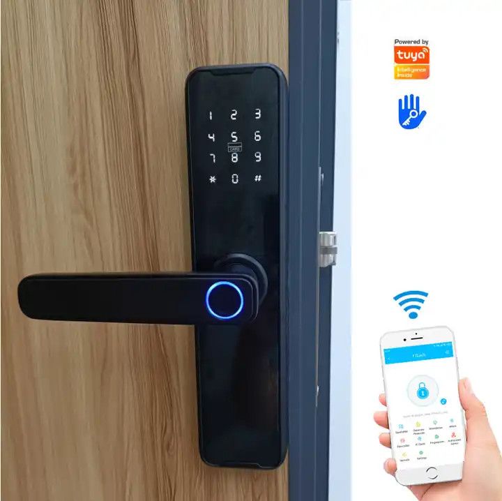 Serratura di sicurezza intelligente con impronta digitale, combinazione e chiavi