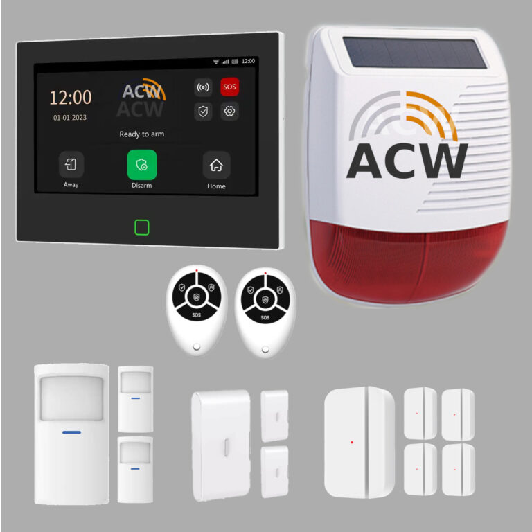 Kit Antifurto Casa Wireless Professionale HT18 configurato e pronto all'uso