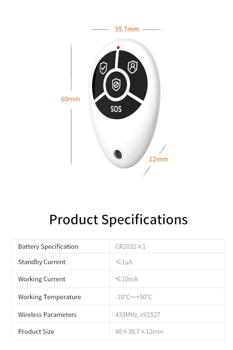 rc1-2 Allarme Antifurto Senza Fili HT79MW Connessione Wi-Fi: La Sicurezza nelle tue mani